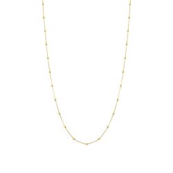 Altın Küçük Top Zincir Kolye - 1