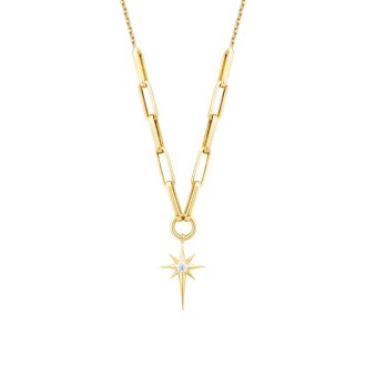 Altın Kuzey Yıldızı Ataç Kolye - 2