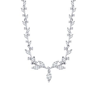 Altın Markiz Yaprak Kolye - 2