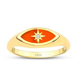 Altın Mineli Göz Yüzük - 1