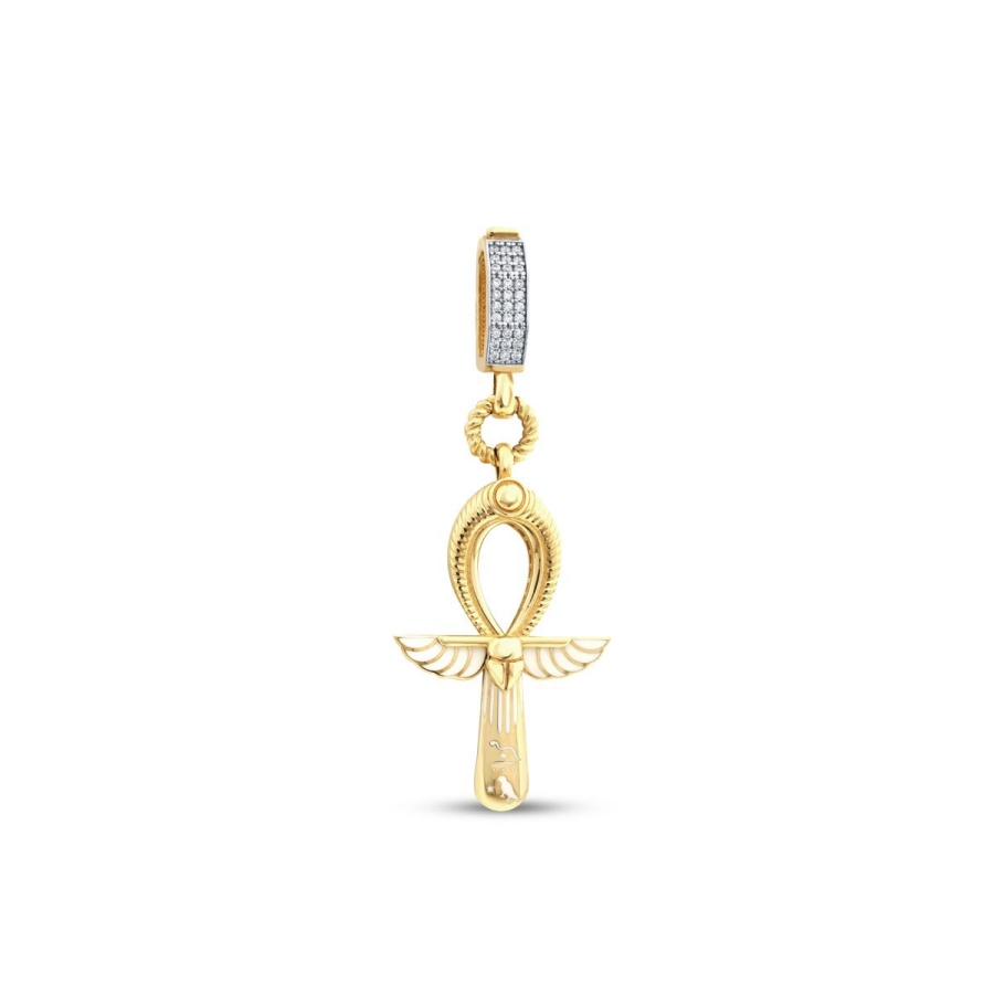 Altın Mistik Ankh Charm