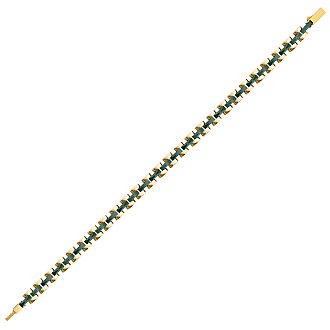 Altın Oniks Yeşil Erkek Bileklik - 1