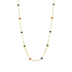 Altın Renkli Mineli Zincir - 1