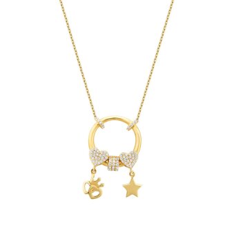 Altın Şans Tılsımı Trend Kolye - 1