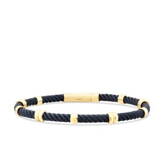 Altın Sarmal Detaylı Erkek Bileklik - 1