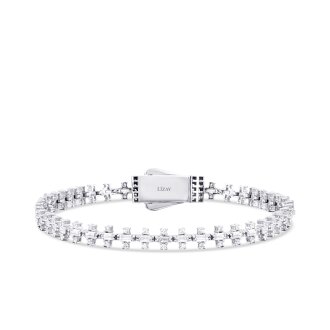 Altın Sıra Taşlı Baget Bileklik - 3