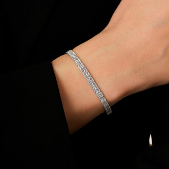 Altın Sıra Taşlı Bileklik - 3