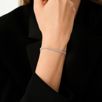 Altın Sıra Taşlı Bileklik - 5