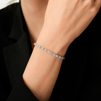 Altın Sıra Taşlı Bileklik - 5