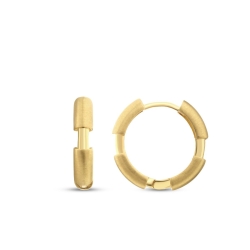 Altın Tasarım Halka Küpe - 1