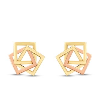 Altın Tasarım Küpe - 2