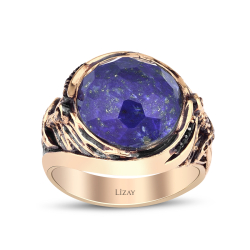 Altın Taşlı Erkek Yüzük - 1