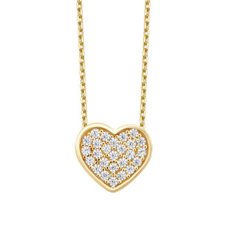 Altın Taşlı Minimal Kolye - 2