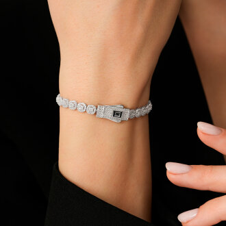 Altın Taşlı Trend Bileklik - 4