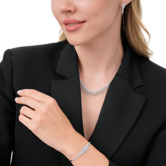 Altın Taşlı Trend Küpe - 4