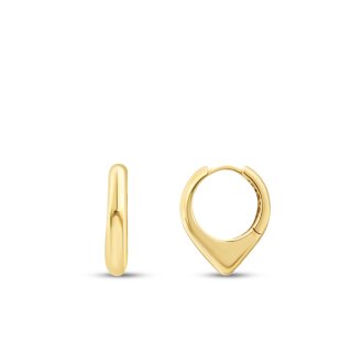 Altın Trend Halka Küpe - 1