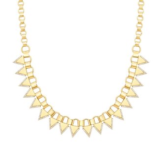 Altın Üçgen Taşlı Gerdanlık - 1