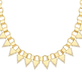 Altın Üçgen Taşlı Gerdanlık - 2