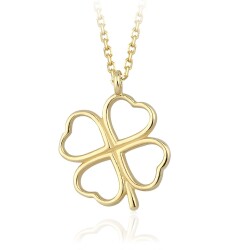 Gold Clover Necklace 
