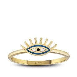 Gold Eye Ring 