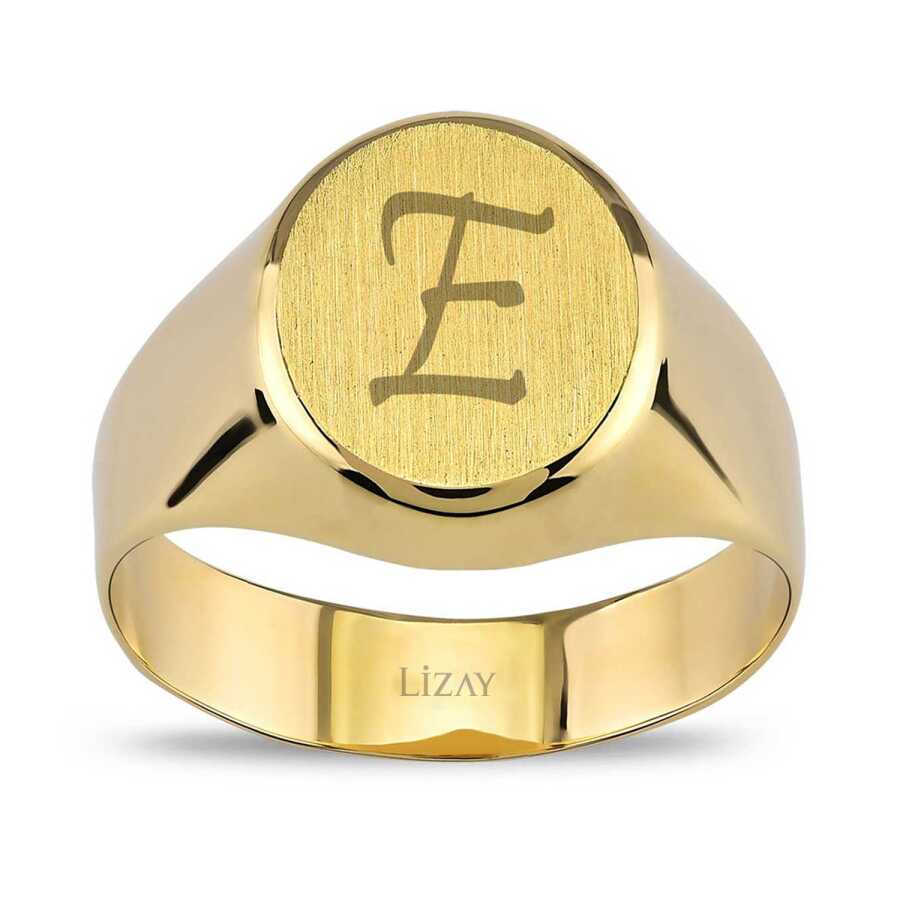Gold Letter Ring - 1