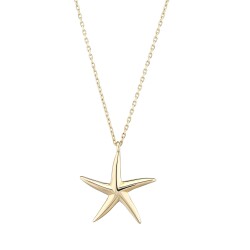 Gold Starfish Necklace 