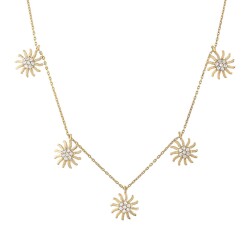 Gold Sun Necklace 