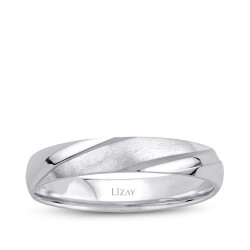 Silver Men's Wedding Ring 